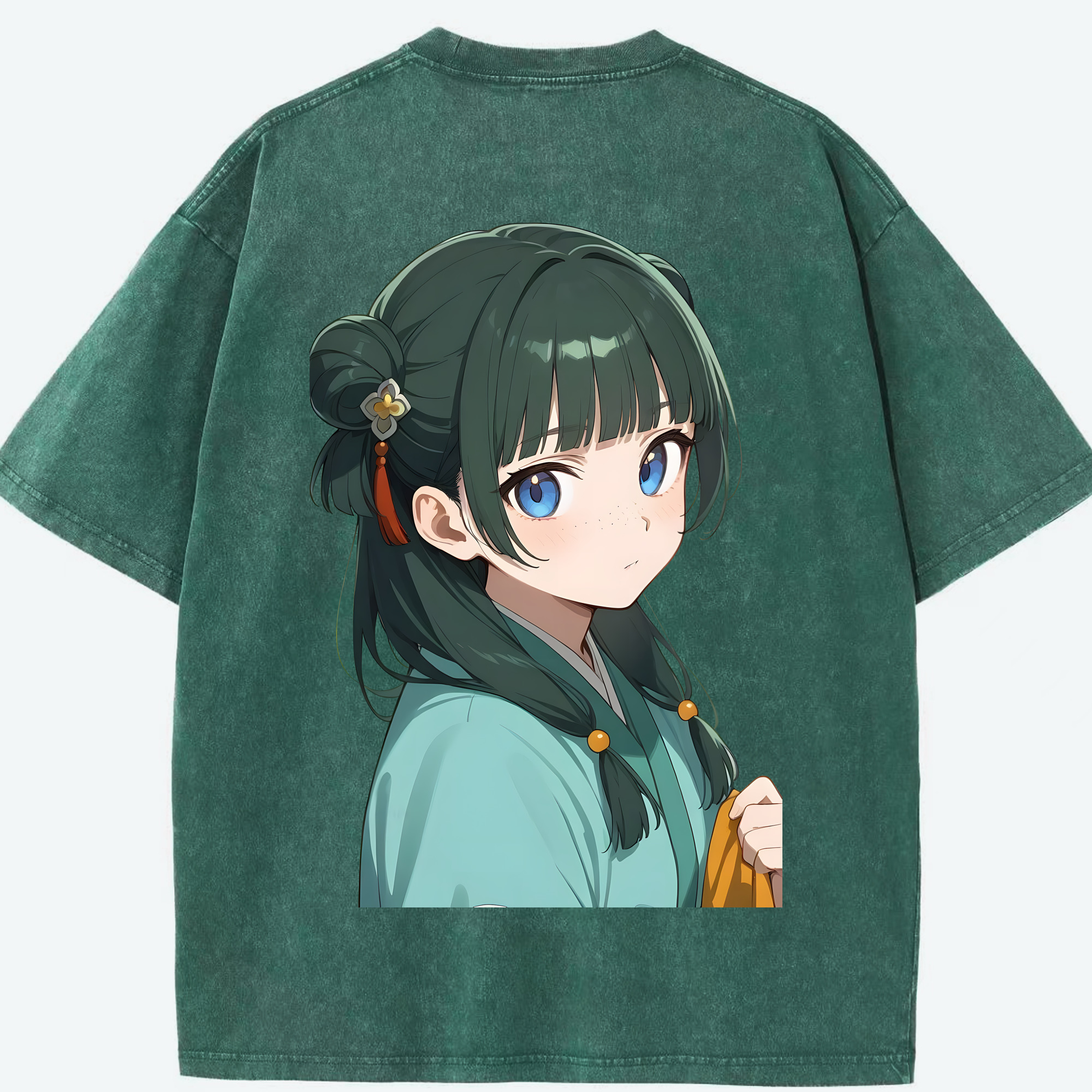 （画像用） 薬屋のひとりごと The Apothecary Diaries 綿100% ヴィンテージ風 半袖Tシャツ（背面プリント）